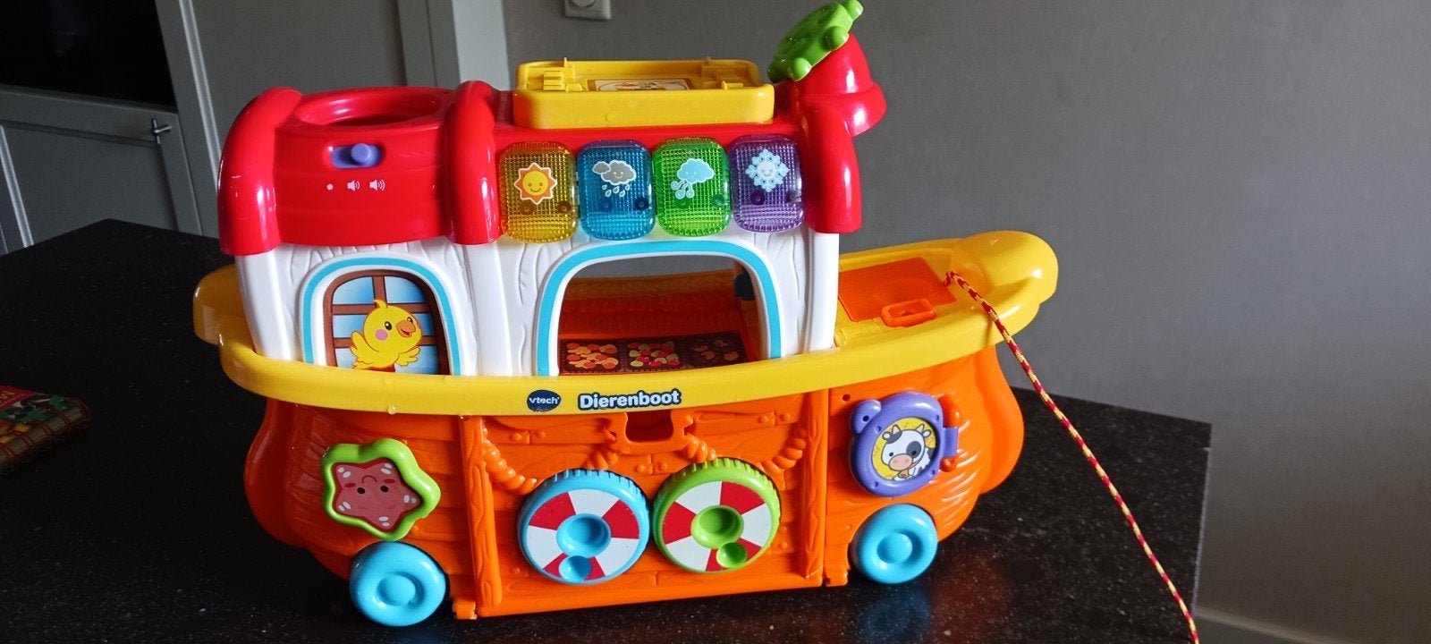 v tech dierenboot, Kinderen en Baby's, Speelgoed | Vtech, Ophalen of Verzenden, Zo goed als nieuw, 6 maanden tot 2 jaar