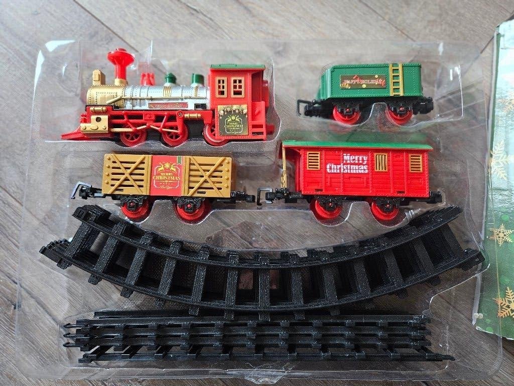 Deluxe Kerst Treinset met Licht en Geluid, Ophalen, Gebruikt, Jongen of Meisje