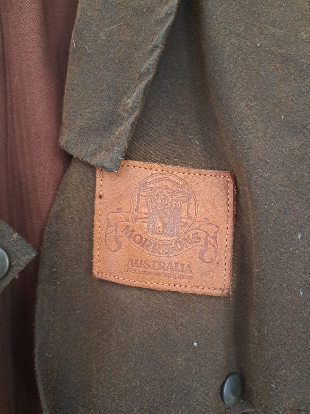 Lange waxjas van Morrisons Australia, Bruin, Maat 56/58 (XL), Ophalen of Verzenden, Gedragen