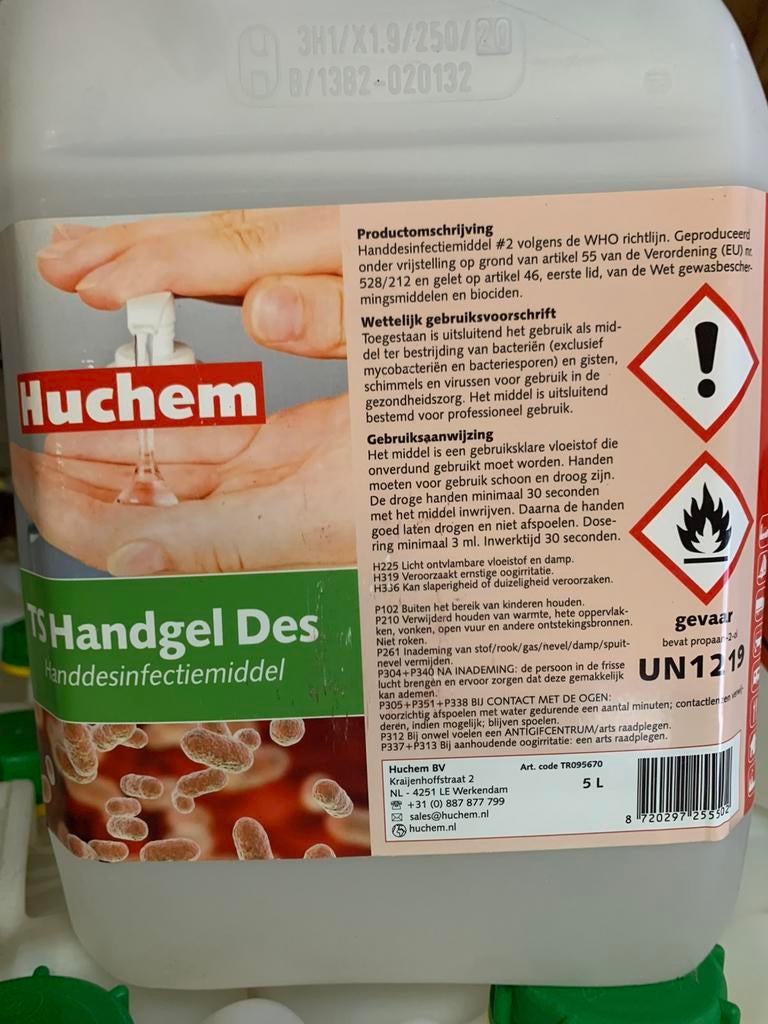 Hand desinfectie middel handgel desinfectie, Ophalen of Verzenden