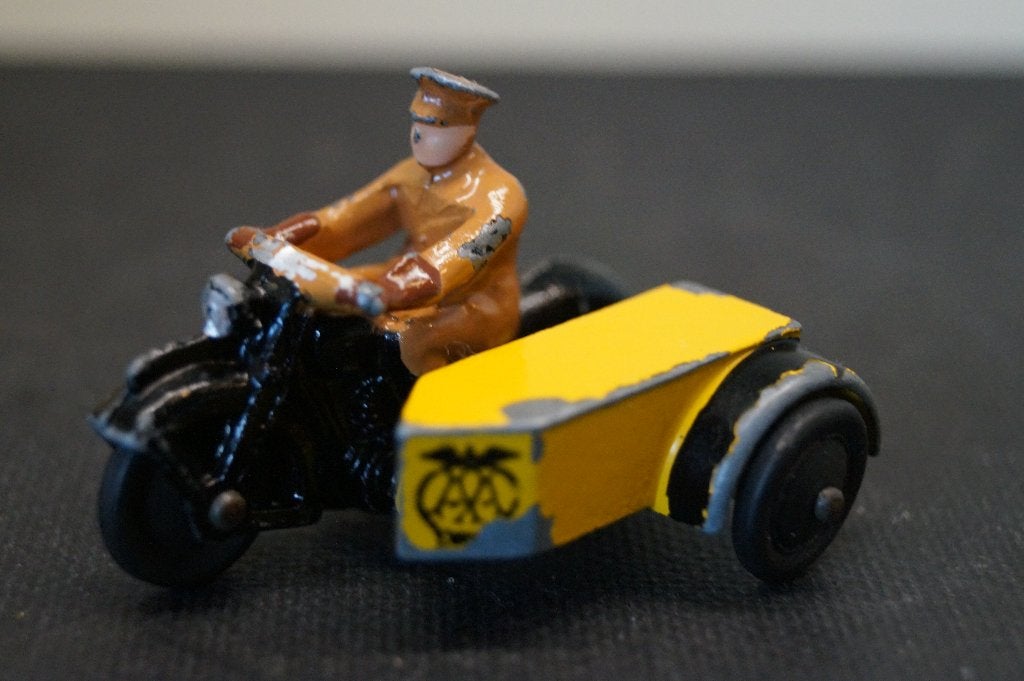 Dinky toy 44b AA-motorpatrouille met zijspan  (1946-1950), Verzenden