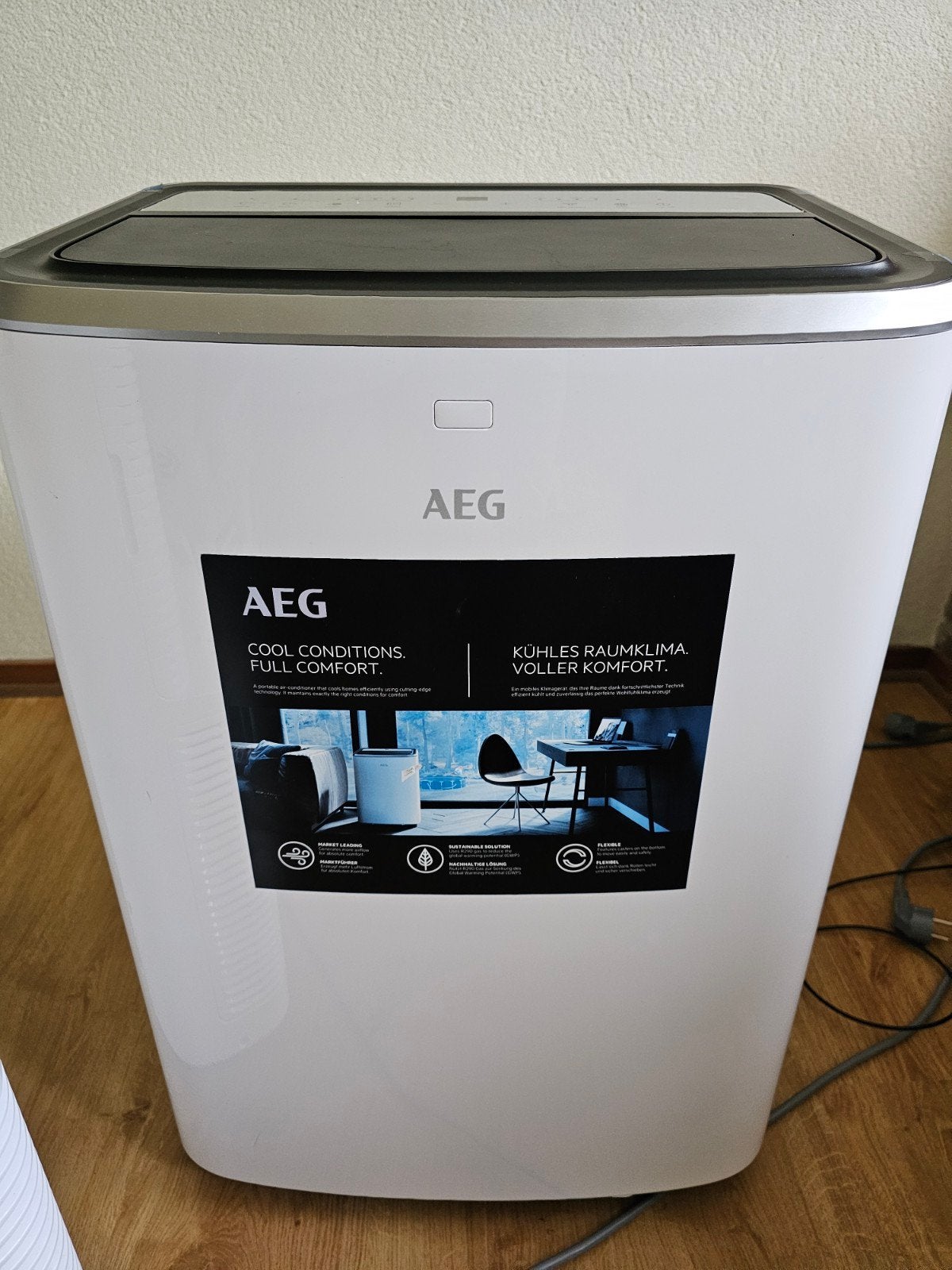 Nieuwe AEG Mobiele Airco - Koelen en Ontvochtigen, Ophalen, Nieuw, 3 snelheden of meer, Koelen en Ontvochtigen