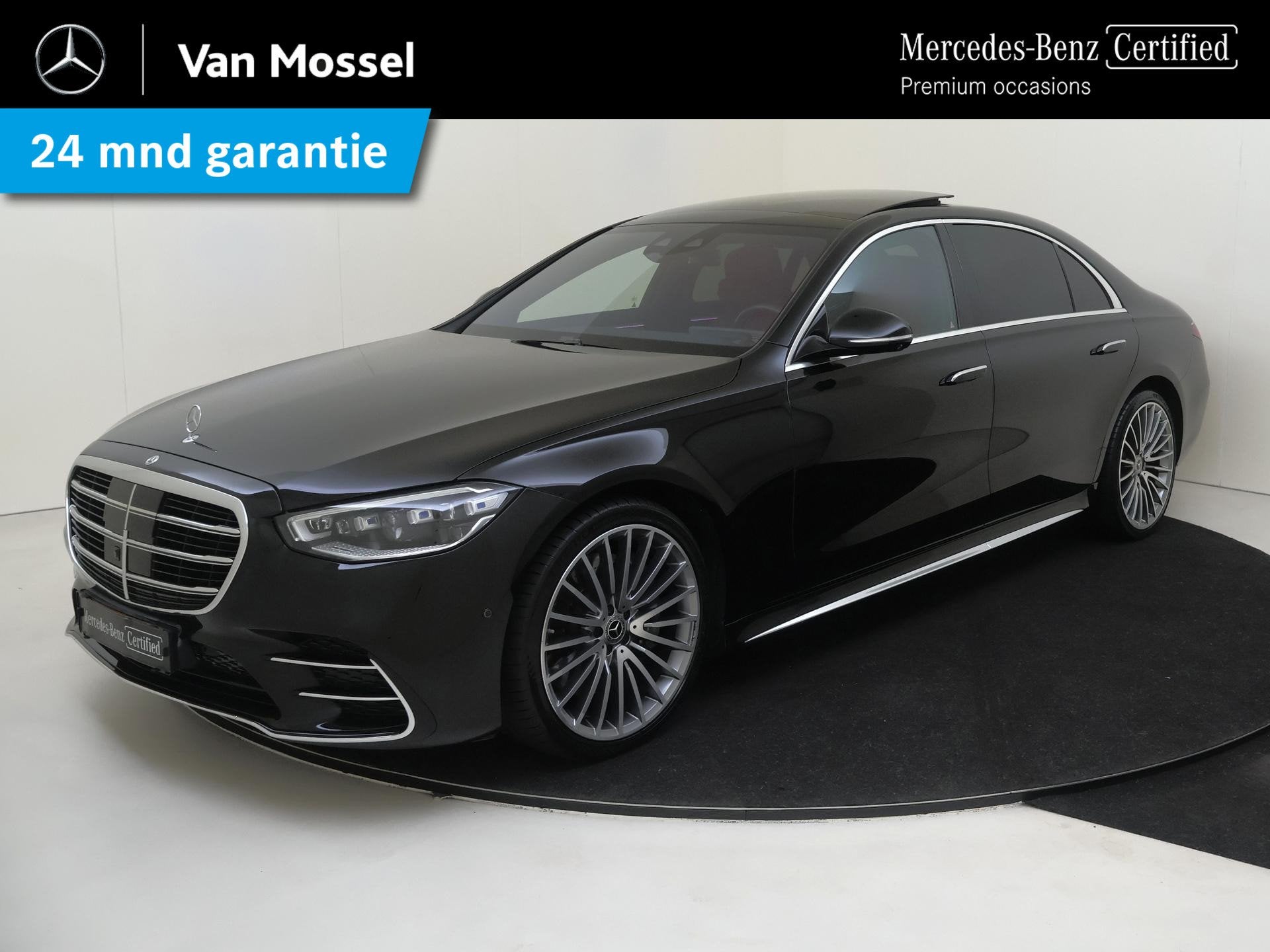 Mercedes-Benz S-klasse 500 4MATIC Lang AMG Line / Premium Pl, Auto's, Automaat, Gebruikt, Euro 6, Zwart