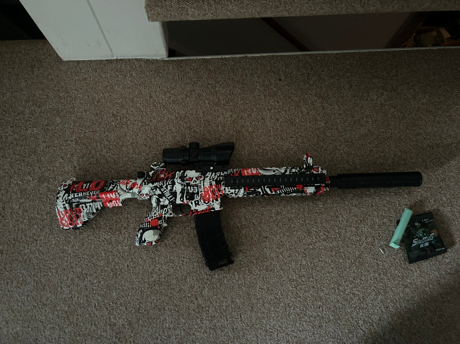 Gel blaster, Ophalen, Gebruikt