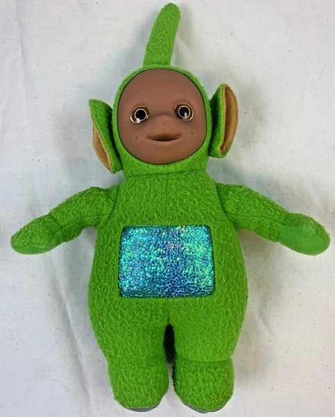 Dipsy Teletubbies knuffel groen glitterscherm vintage 30cm, Coolsingel 104, 3011 AG Rotterdam, Netherlands, Groen, Overige typen