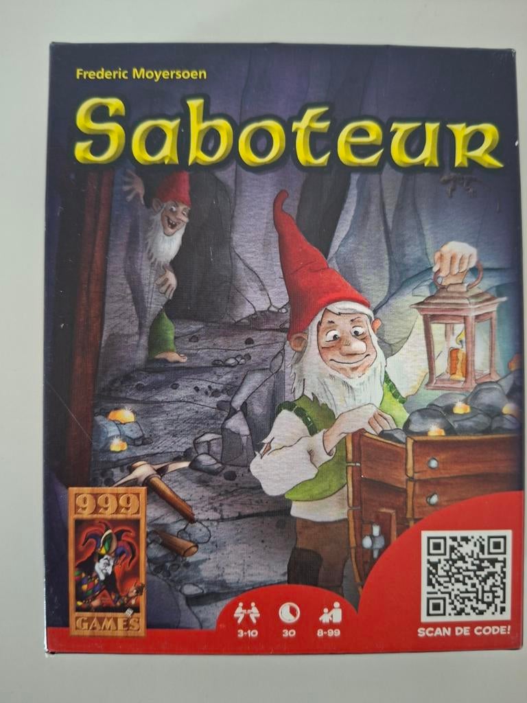 Saboteur Kaartspel - Strategisch Dwergenspel, Hobby en Vrije tijd, Gezelschapsspellen | Bordspellen, Vijf spelers of meer, Ophalen of Verzenden