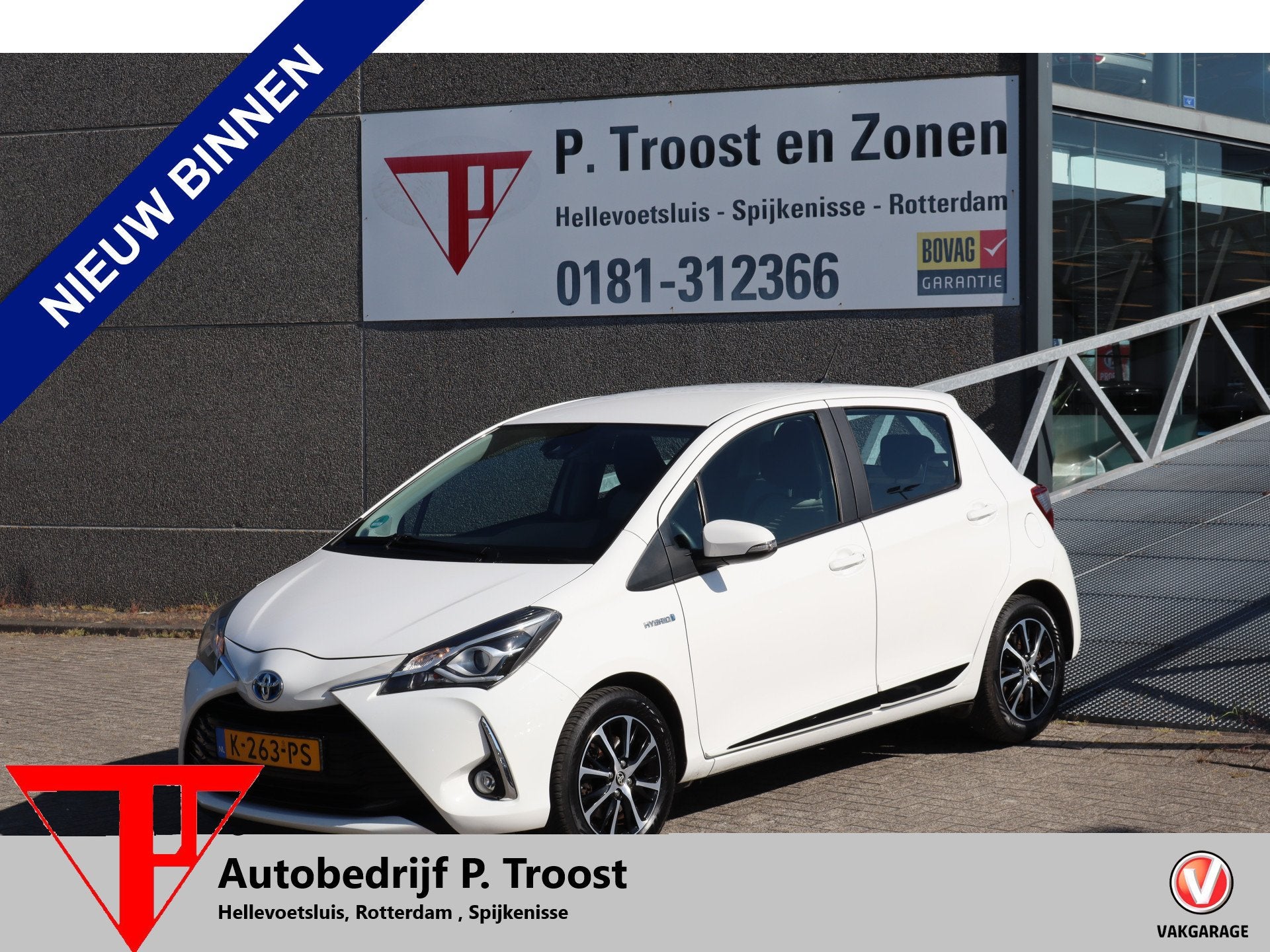 Toyota Yaris 1.5 Hybrid Automaat Dealeronderhouden/Achteruit, Auto's, Gebruikt, 4 cilinders, Bedrijf, Hybride Elektrisch/Benzine