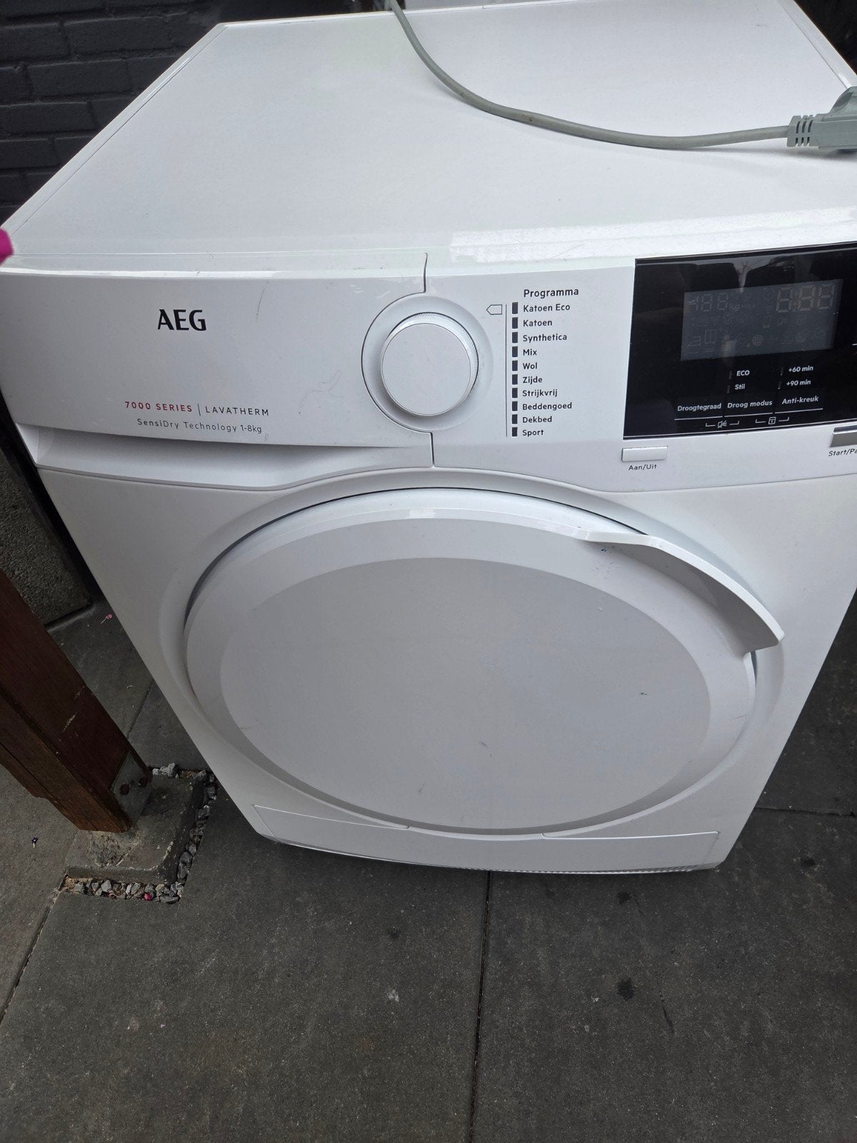 AEG 7000 Serie Warmtepompdroger A+++ / 8kg - Zeer Zuinig!, Witgoed en Apparatuur, Wasdrogers, Ophalen