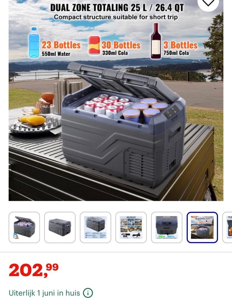 Nieuwe 12V koelkast te koop, Ophalen of Verzenden, Nieuw, Elektrisch