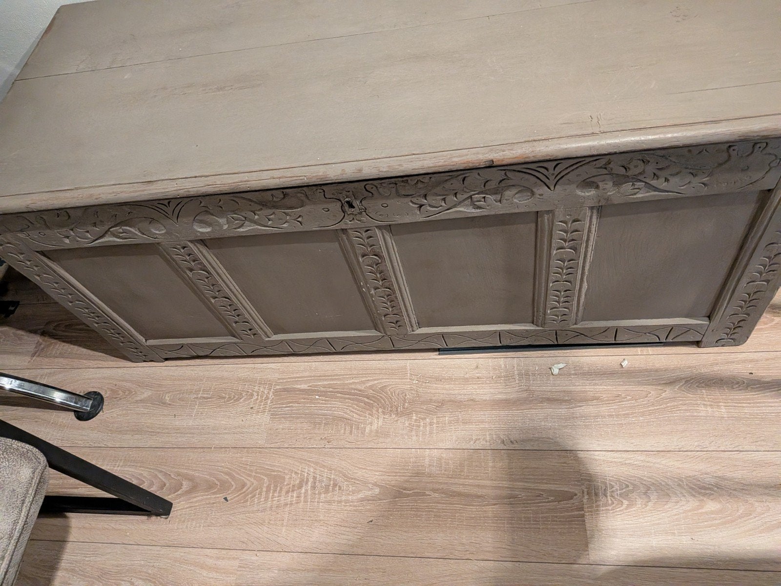 Antieke Engelse Delfts kist - 135x56x55.5 cm, Ophalen