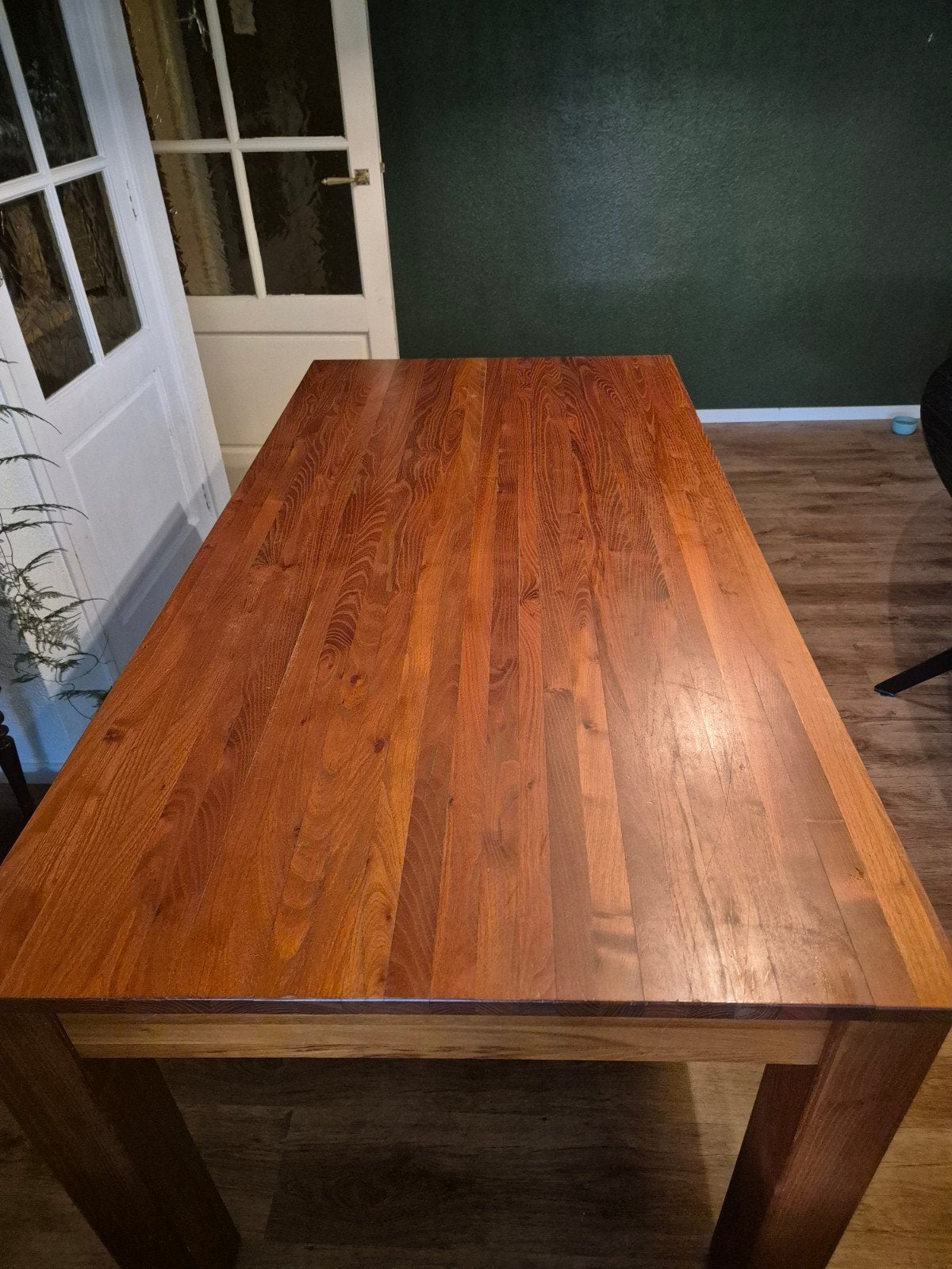 Stevige houten tafel - 170x80 cm, Gebruikt, 150 tot 200 cm, Rechthoekig, Overige houtsoorten