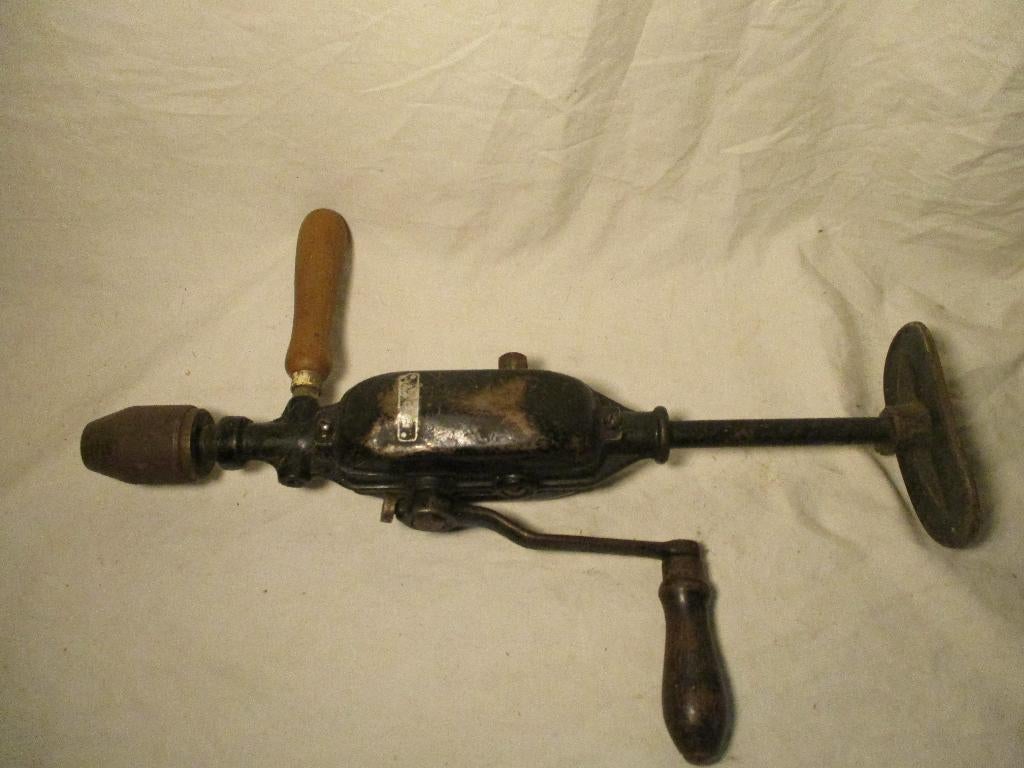antiek handboor machine, Ophalen of Verzenden