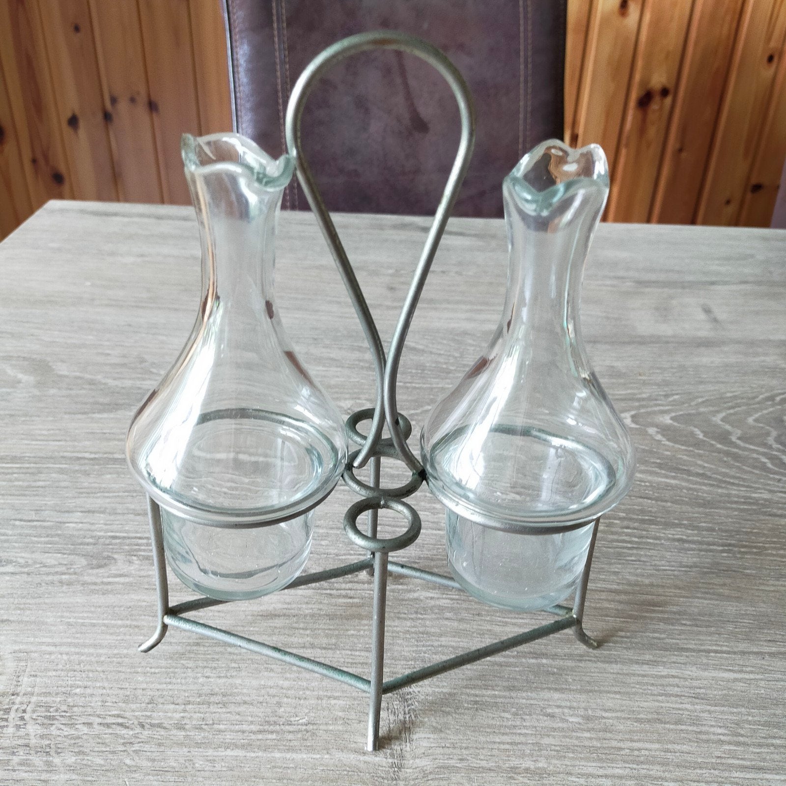 Vintage olie en azijn stel, Ophalen of Verzenden