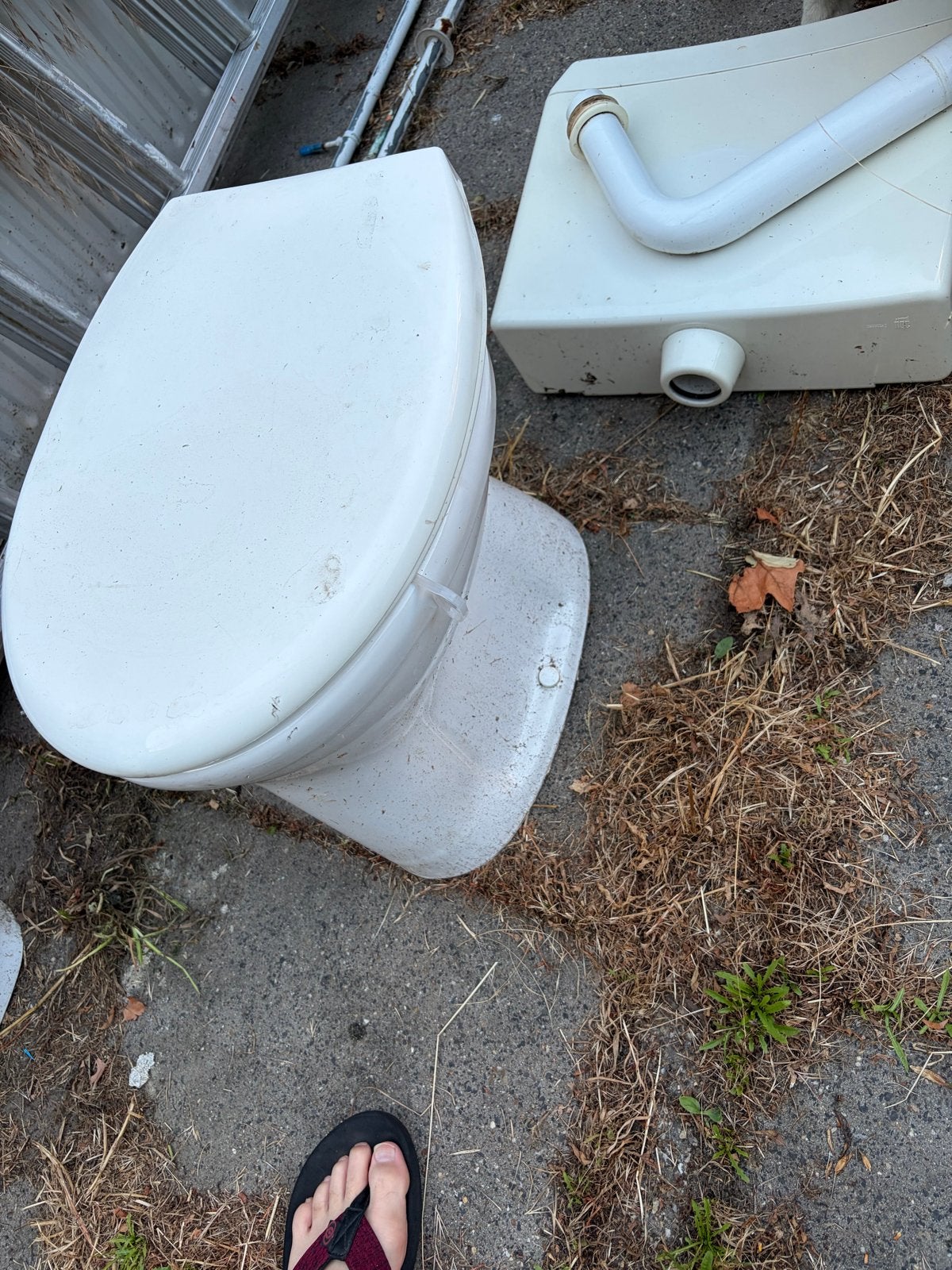 Gebruikt toilet met stortbak, Ophalen, Gebruikt, Toilet