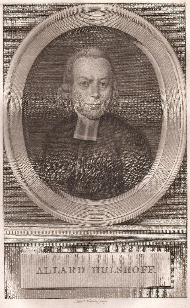 Portet Allard Hulshoff. Kopergravure Rein. Vinkeles, Origineel, Portret, Ophalen of Verzenden, Gravure