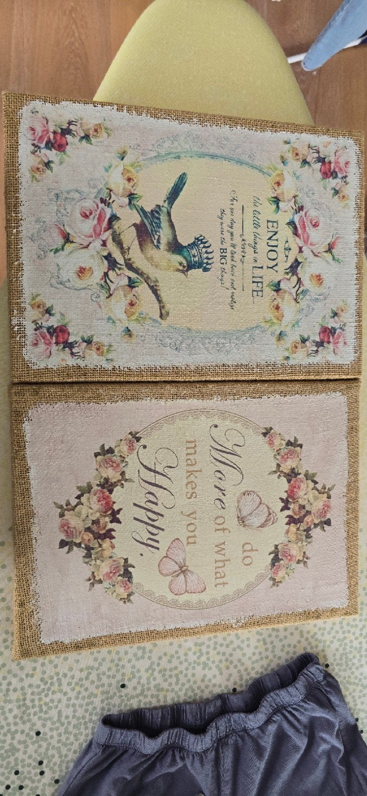 Decoratieve Wandpanelen met Inspirerende Teksten, Ophalen, Brocante, Meerkleurig, Zo goed als nieuw