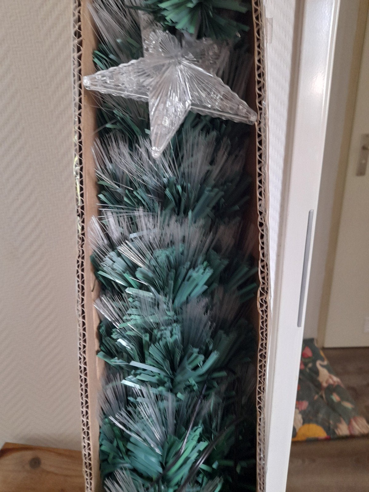 Nieuw in doos twink kunst kerstboom met diverse standen lamp, Ophalen, Nieuw
