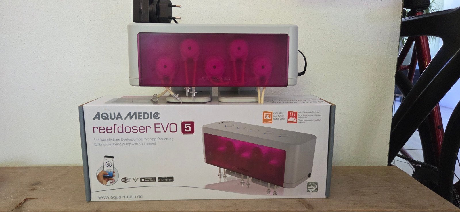 Aqua Medic doseer apparaat Evo 5 zeeaquarium wifi, App-bediening, Overige typen, Ophalen of Verzenden, Zo goed als nieuw