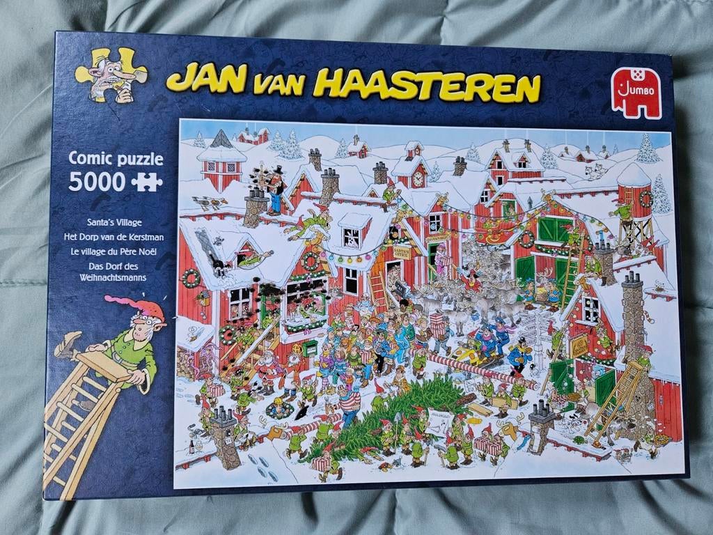 Jan van Haasteren Kerstpuzzel 5000 stukjes, Ophalen, Meer dan 1500 stukjes, Gebruikt, Legpuzzel