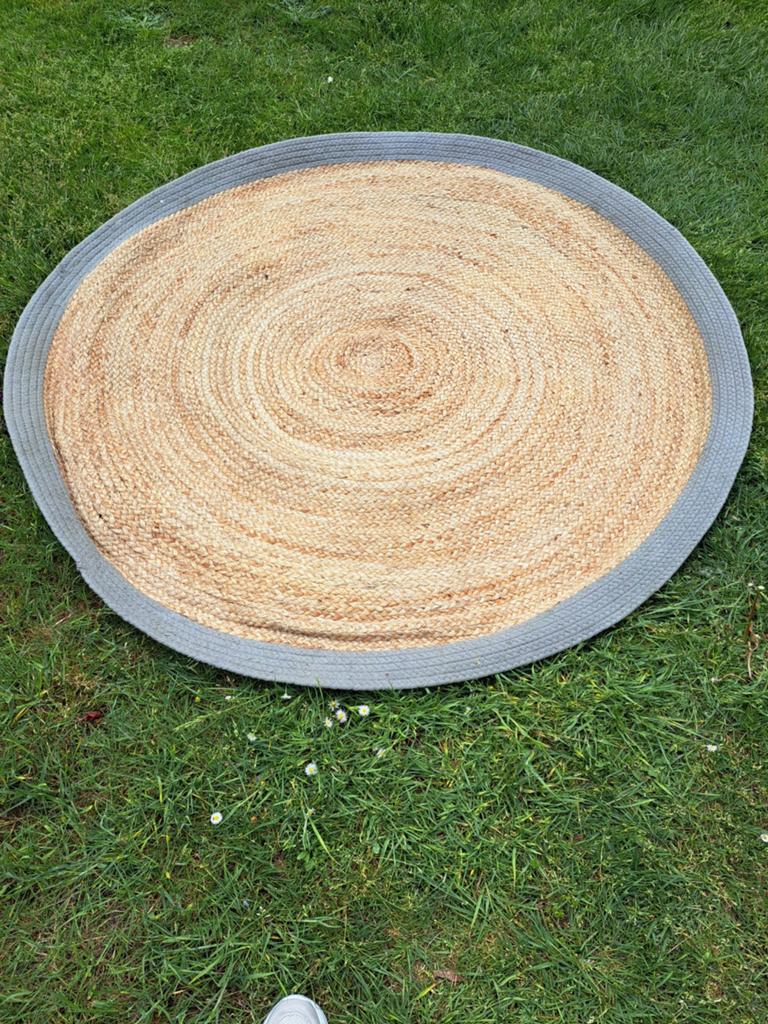 Mooie grote vloerkleed jute zgan, Ophalen, Zo goed als nieuw