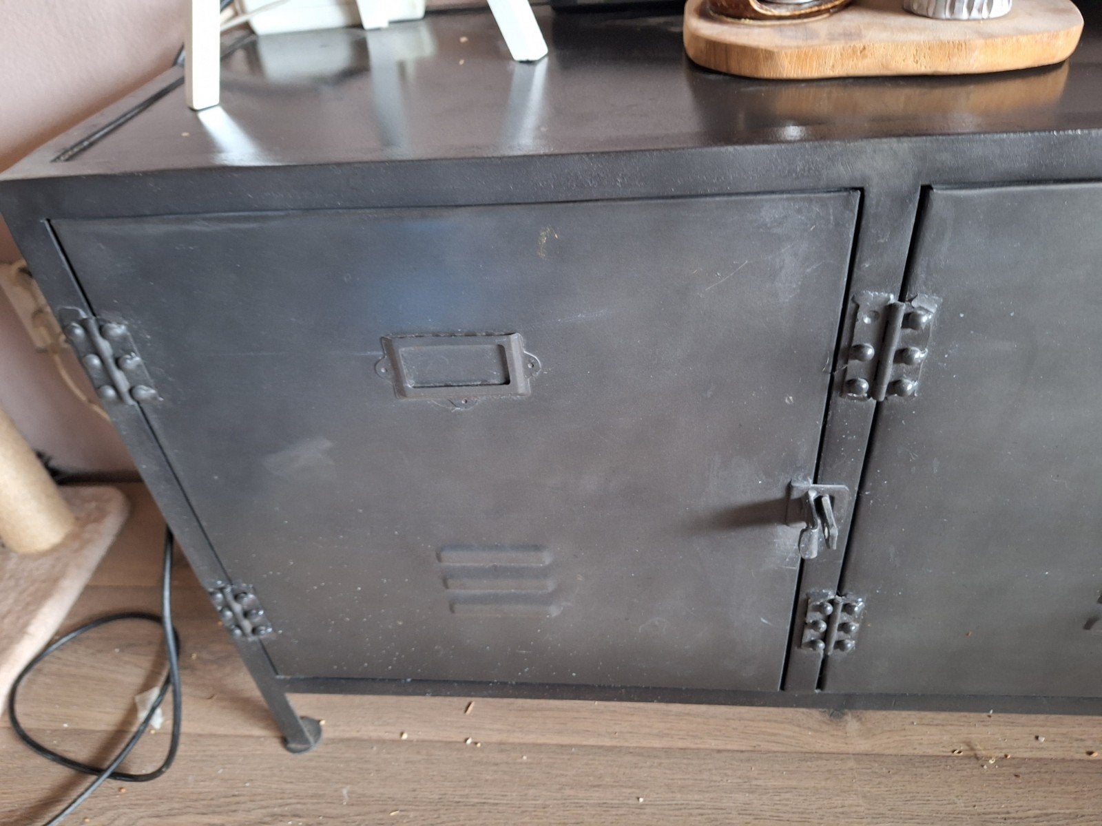 Industriële metalen kast - stoer en praktisch, Huis en Inrichting, Kasten | Lockerkasten, Ophalen of Verzenden, Gebruikt, Industrieel