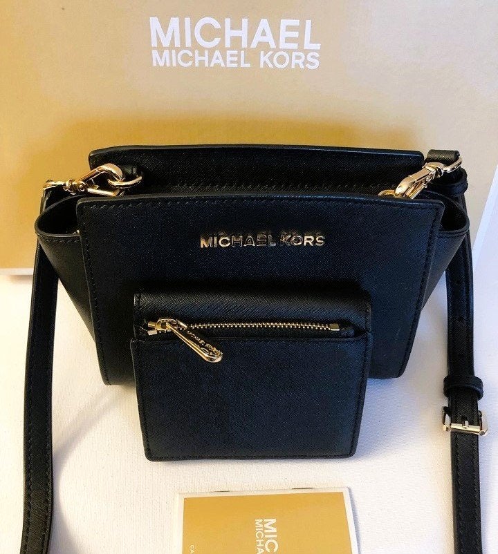 Set originele Michael Kors tas crossbody + portemonnee zwart