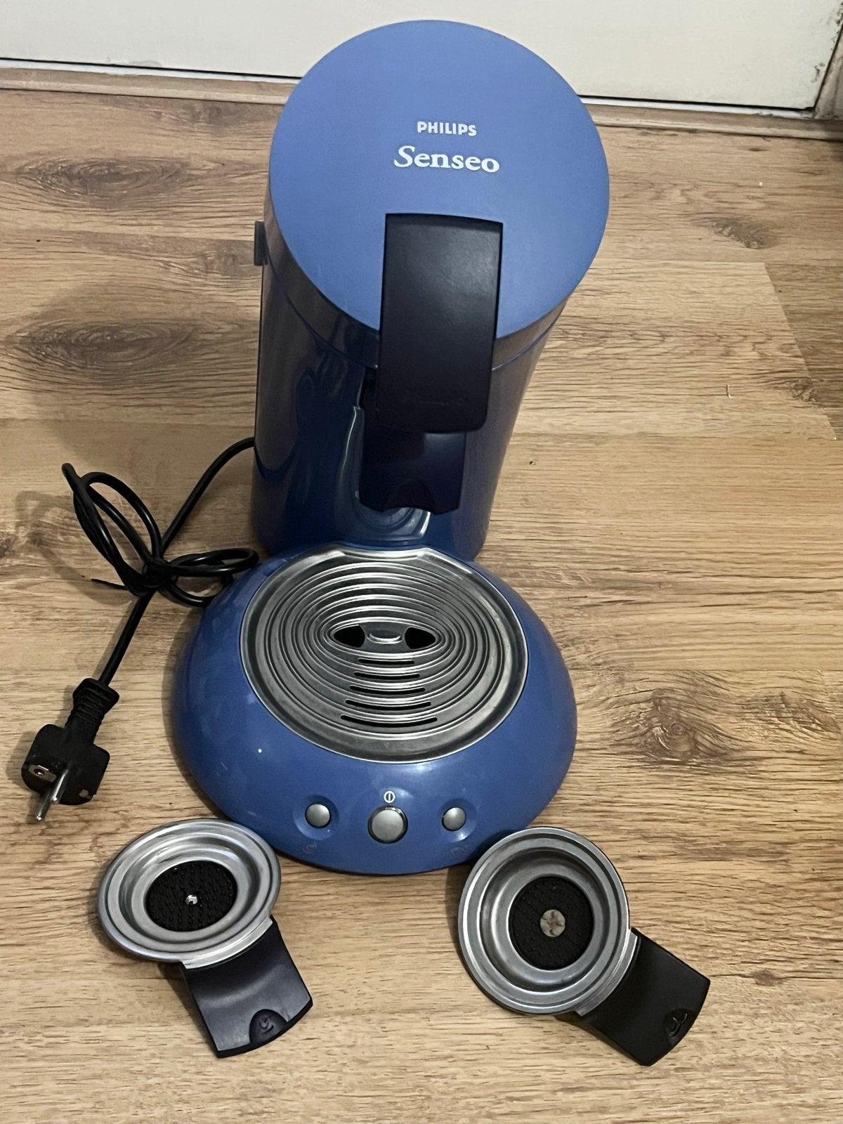 Philips Senseo  Pads Koffiezetapparaat - Blauw, Ophalen of Verzenden, Gebruikt