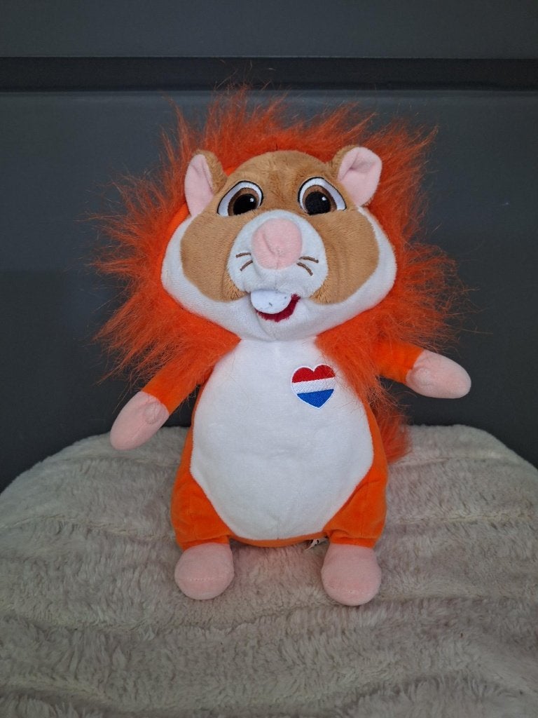 AH hamster oranje leeuw met capuchon, Albert Heijn, Overige typen, Ophalen of Verzenden, Zo goed als nieuw