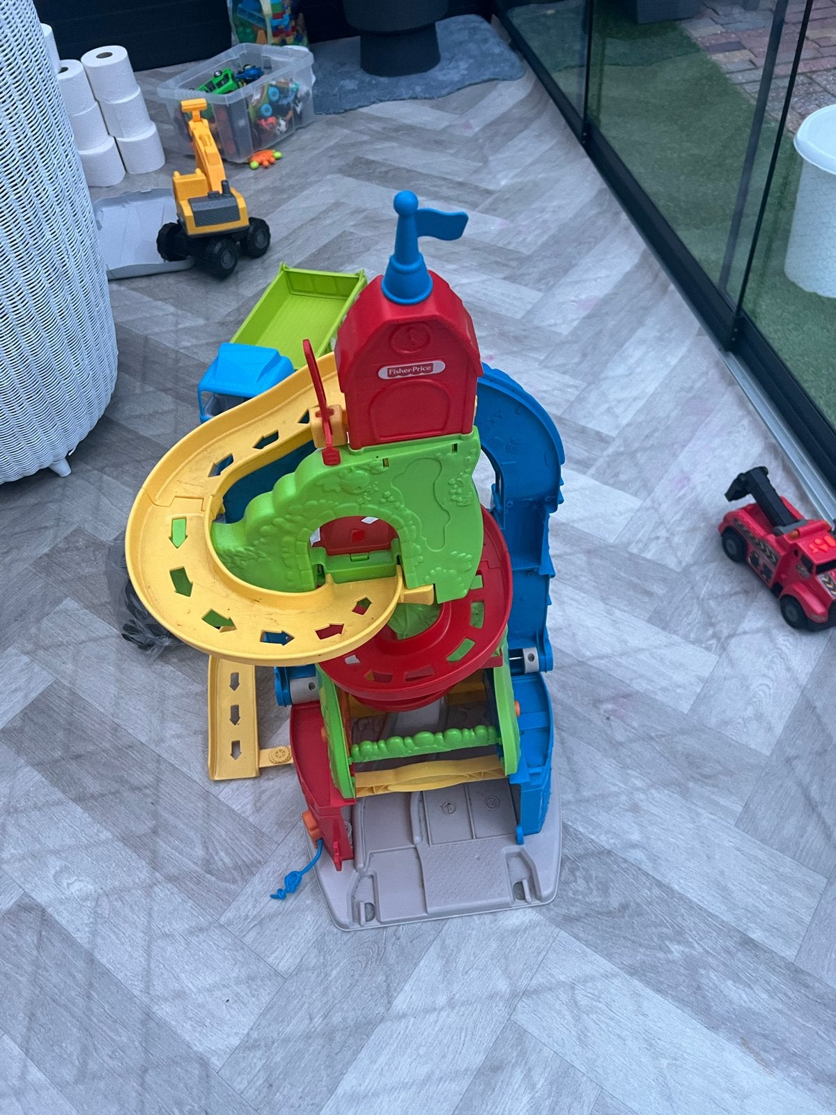 Grote speelgoedset: Fisher-Price, Mega Bloks & voertuigen, Ophalen of Verzenden, Gebruikt, Jongen of Meisje