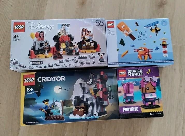 Diverse Lego GWP setjes Disney Creator Brickheadz, Lego, Nieuw, Ophalen of Verzenden, Compleet