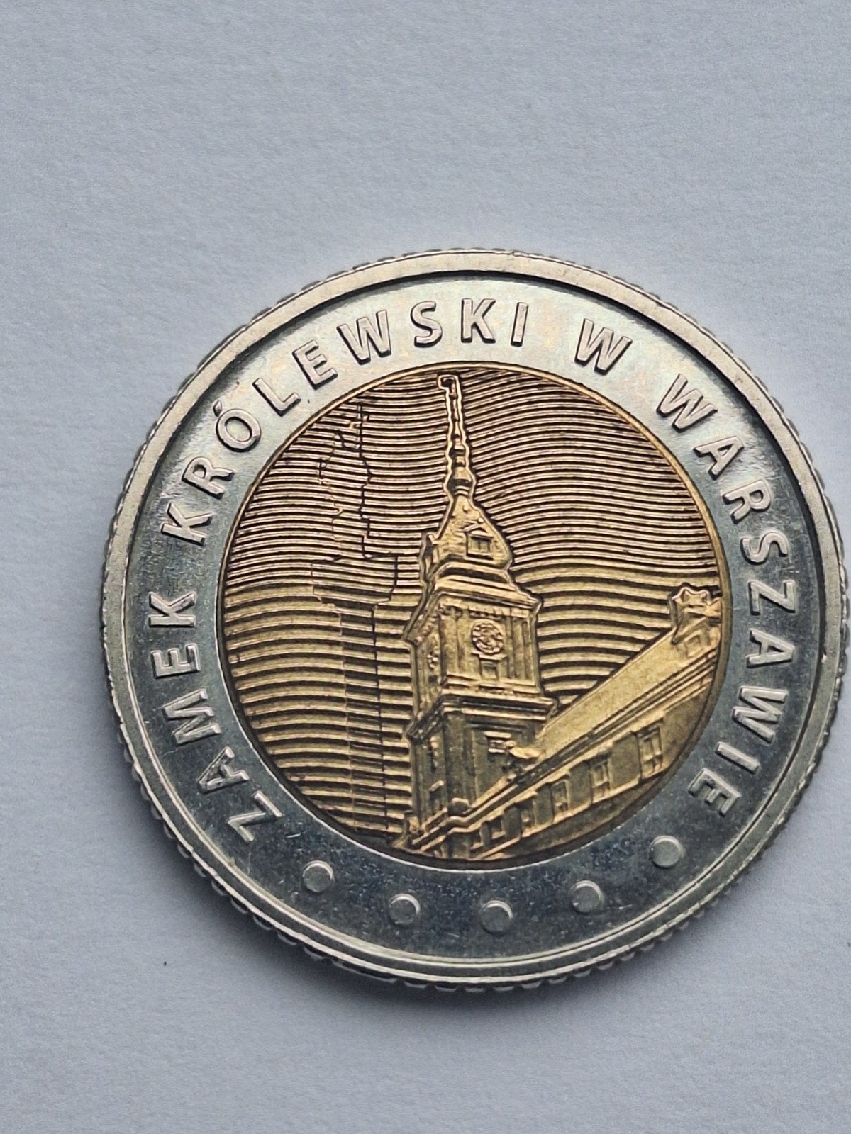 POLEN 5 zlotych 2014, kasteel in Warschau, Postzegels en Munten, Munten | Europa | Euromunten, Ophalen of Verzenden, Overige waardes