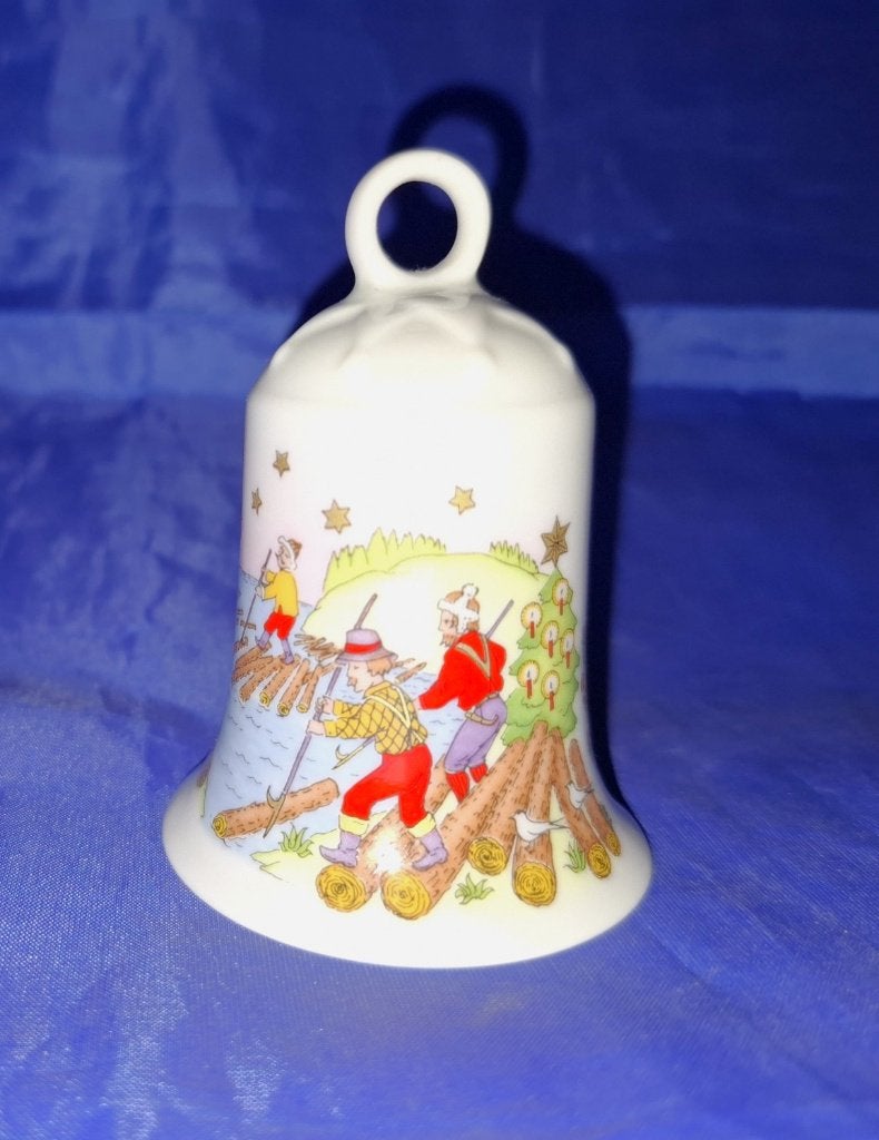 Hutschenreuther Kerstklokje 1998 Flösserland, Ophalen of Verzenden