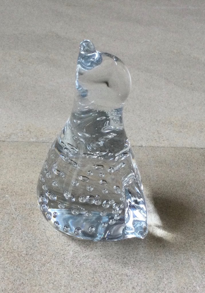 Design presse-papier kristal van pinguïn met luchtbelletjes, Verzenden, Object