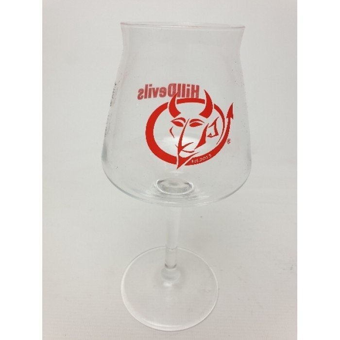 # Bier glas bierglas hilldevils, Ophalen of Verzenden, Gebruikt, Bierglas