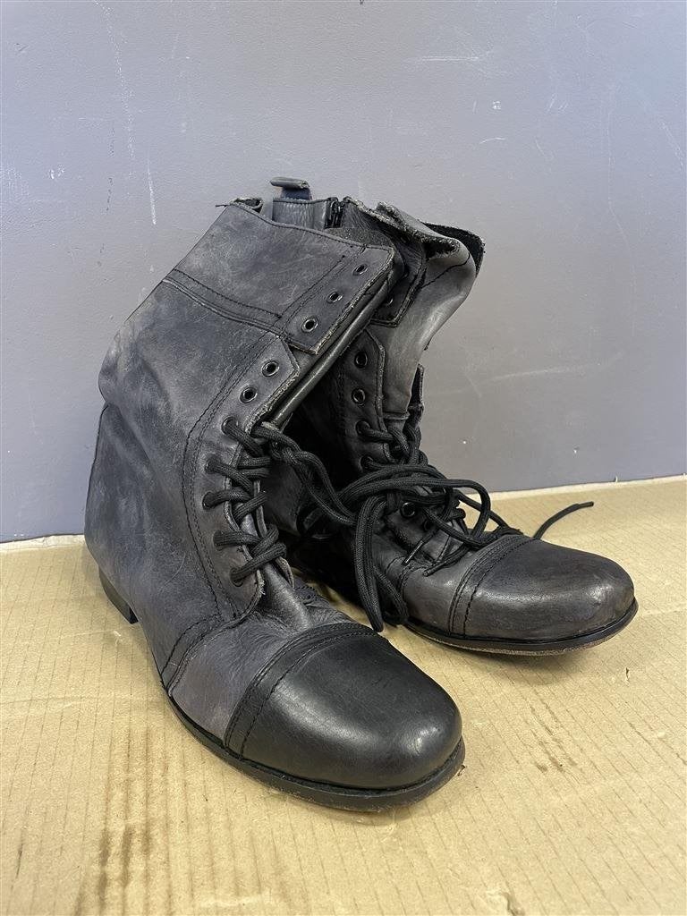 John Timpson Topman leren laarzen - boots maat 41, Kleding | Dames, Schoenen, Ophalen of Verzenden, Zo goed als nieuw, Zwart, Hoge laarzen
