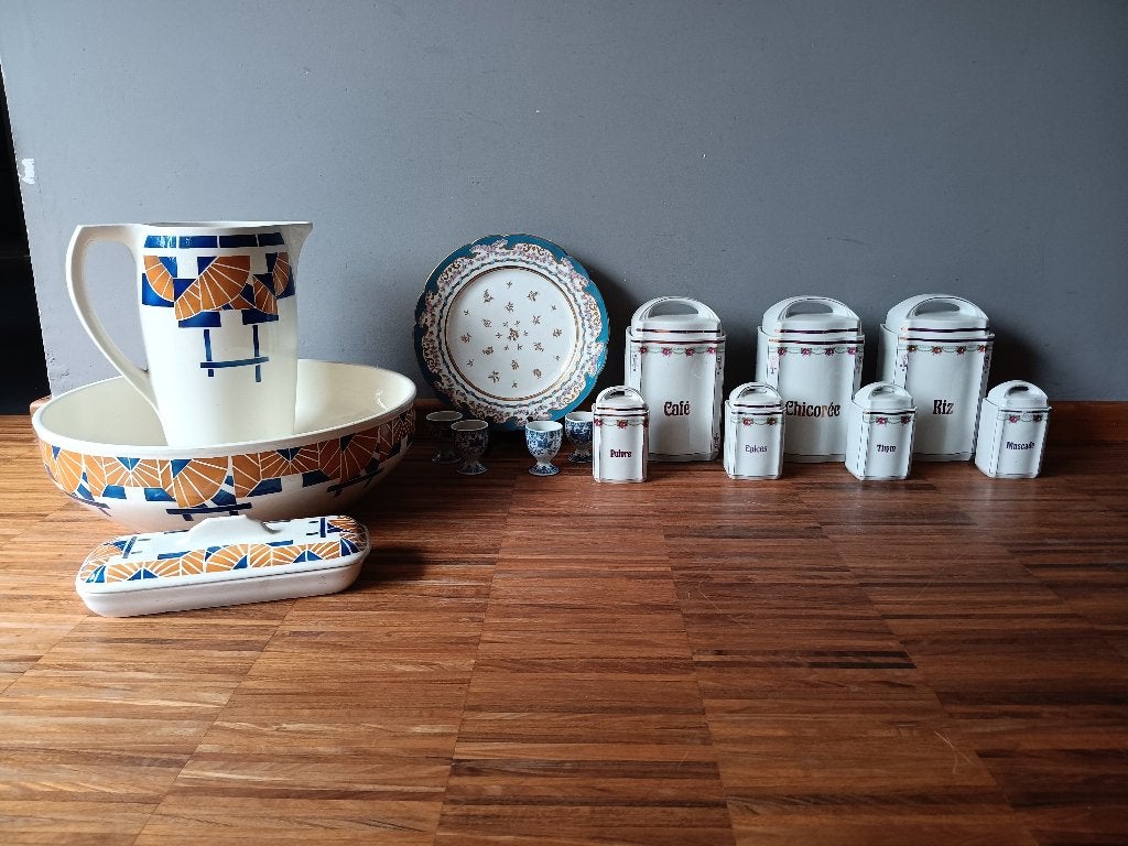 Set porseleinen oude items, Ophalen of Verzenden
