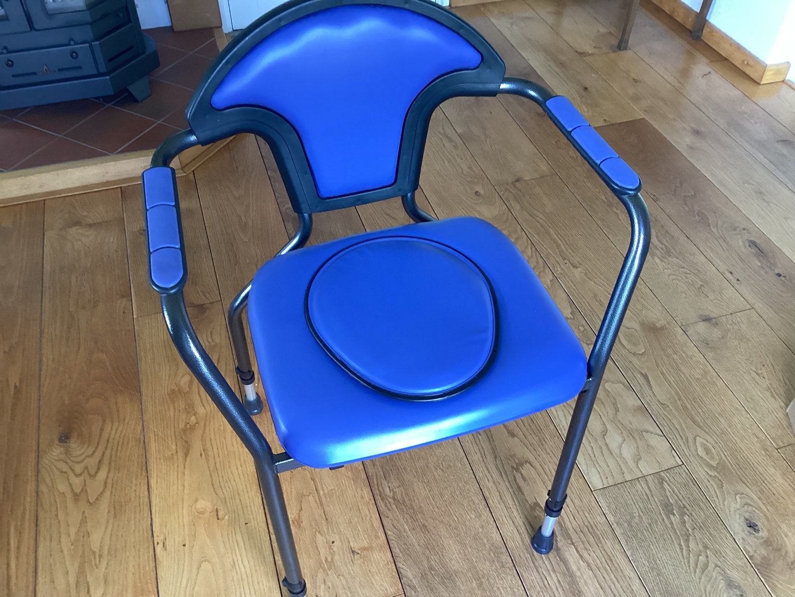 Po-stoel blauw, Ophalen, Gebruikt