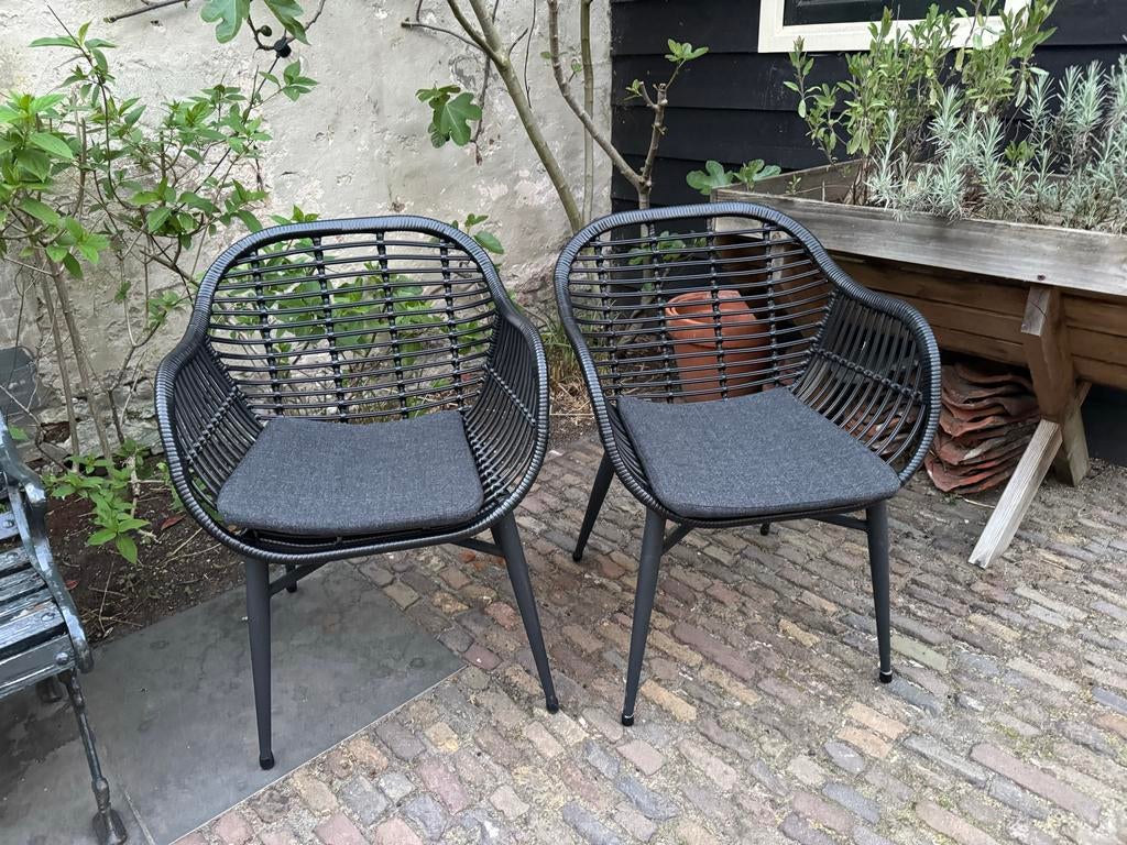 Intenso diner stoelen (2 stuks) Kees Smit, Huis en Inrichting, Ophalen, Twee, Zwart, Zo goed als nieuw