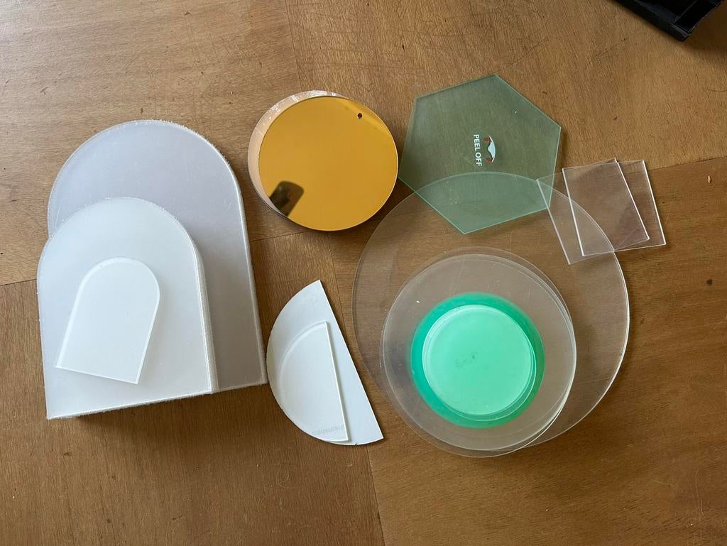 Diverse plexiglas vormen, Nieuw, Ophalen of Verzenden, Kunststof, Transparant
