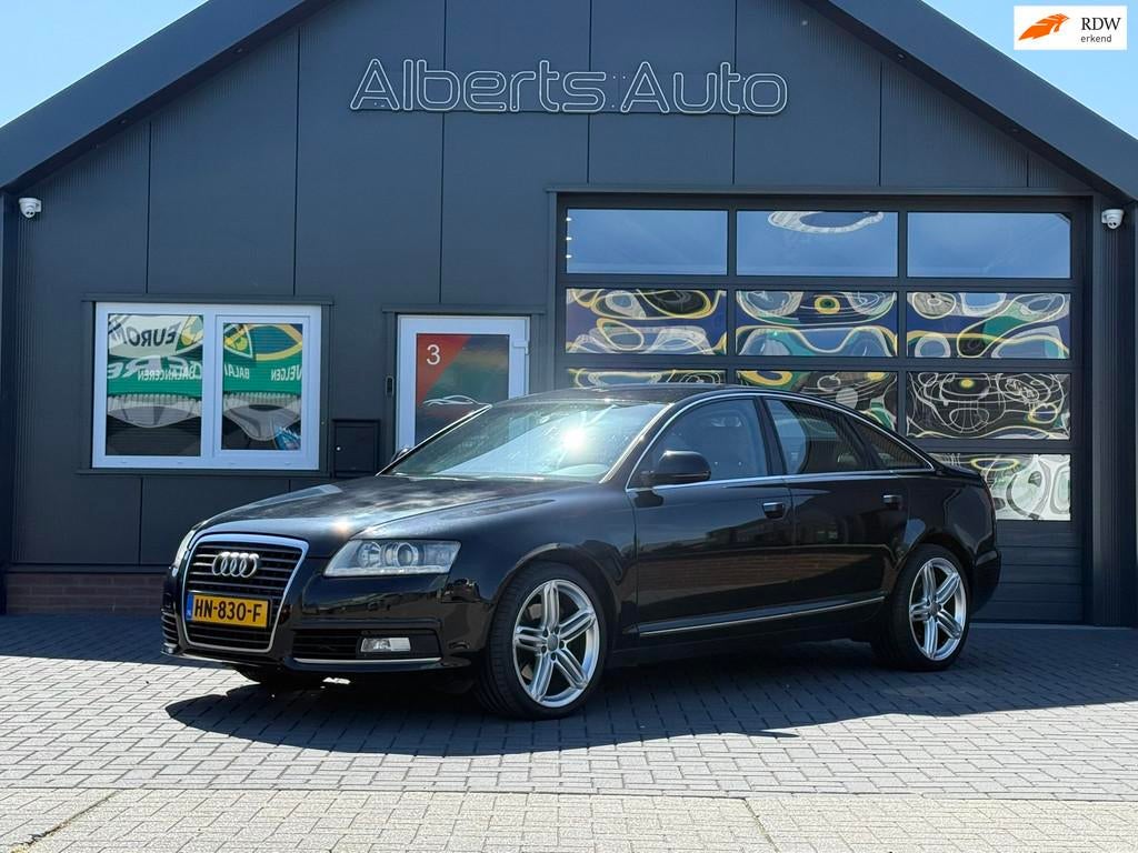 Audi A6 Limousine 2.8 FSI Pro Line | LEDER | NAVI | AUT |, Auto's, Euro 5, Gebruikt, 2773 cc, Zwart