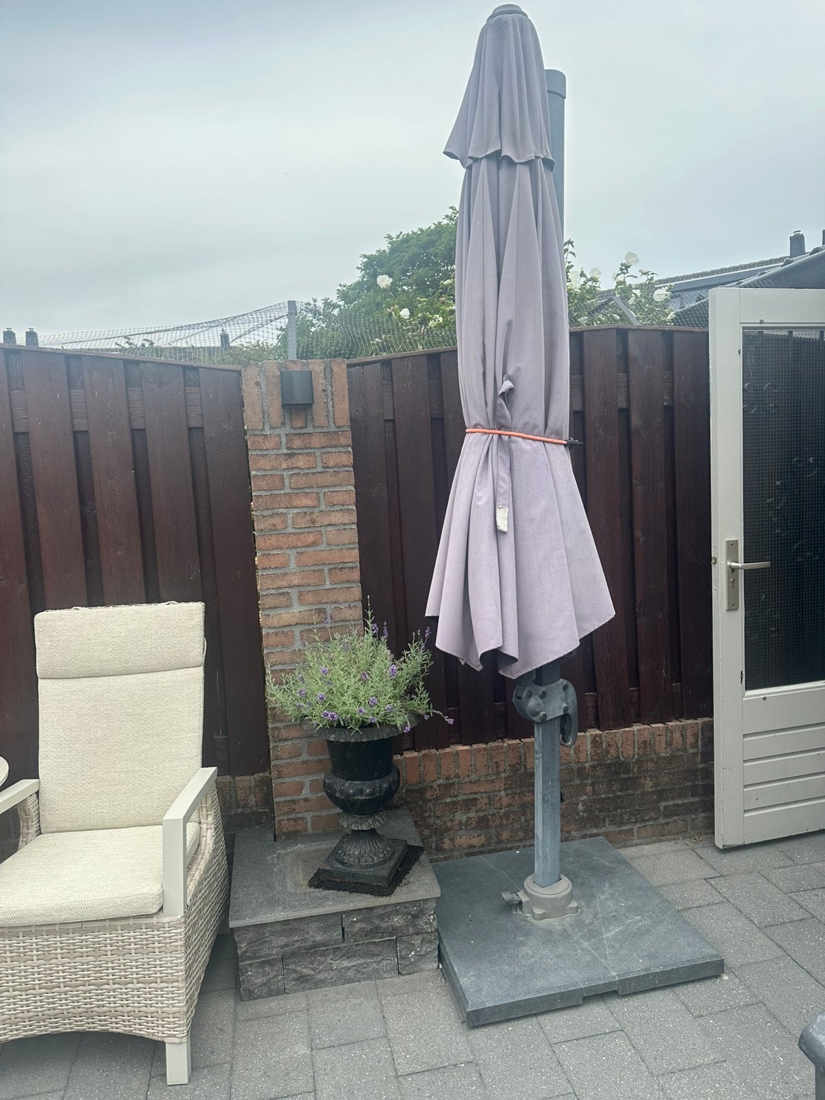 Zweefparasol, Ophalen, Gebruikt, Zweefparasol, Kantelbaar