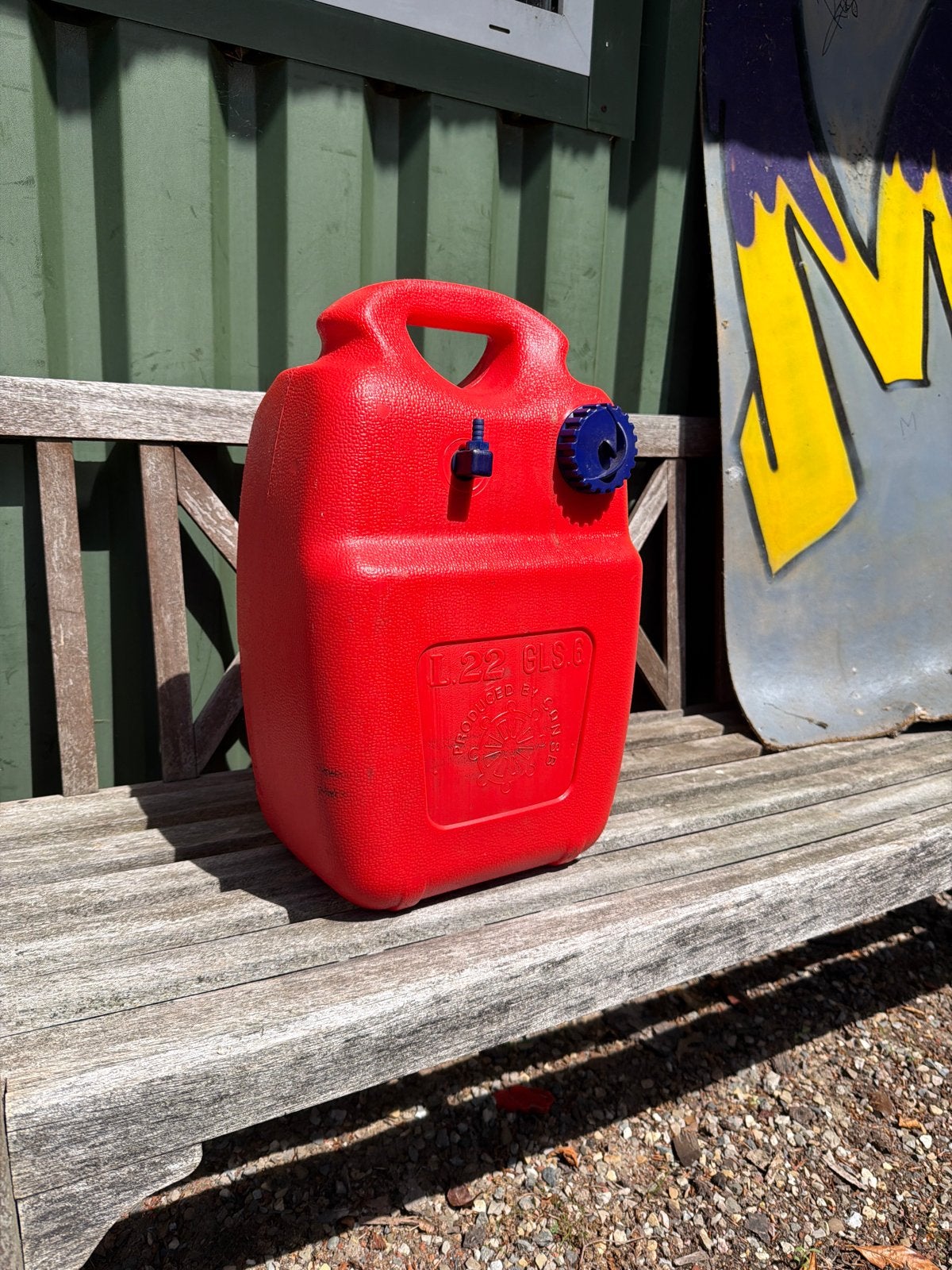 Boot brandstof jerrycan - 22 liter, Ophalen of Verzenden, Gebruikt, Overige typen