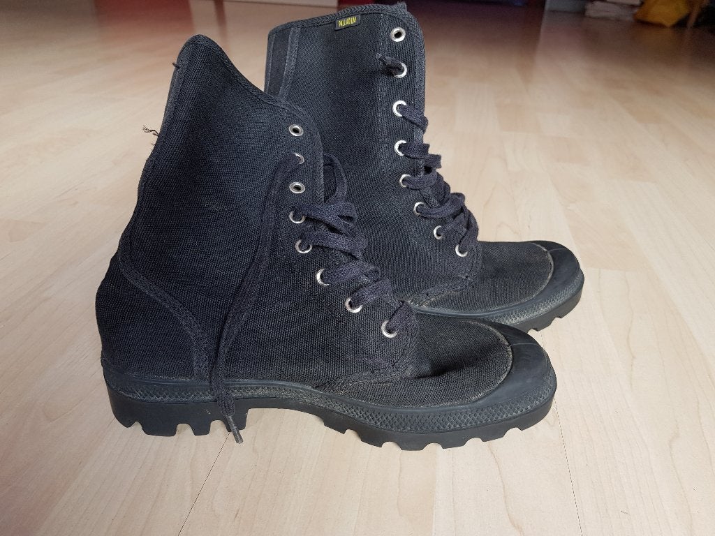 Hoge canvas Palladium jungleschoenen maat 40, Kleding | Dames, Verzenden, Zwart, Palladium, Sneakers of Gympen