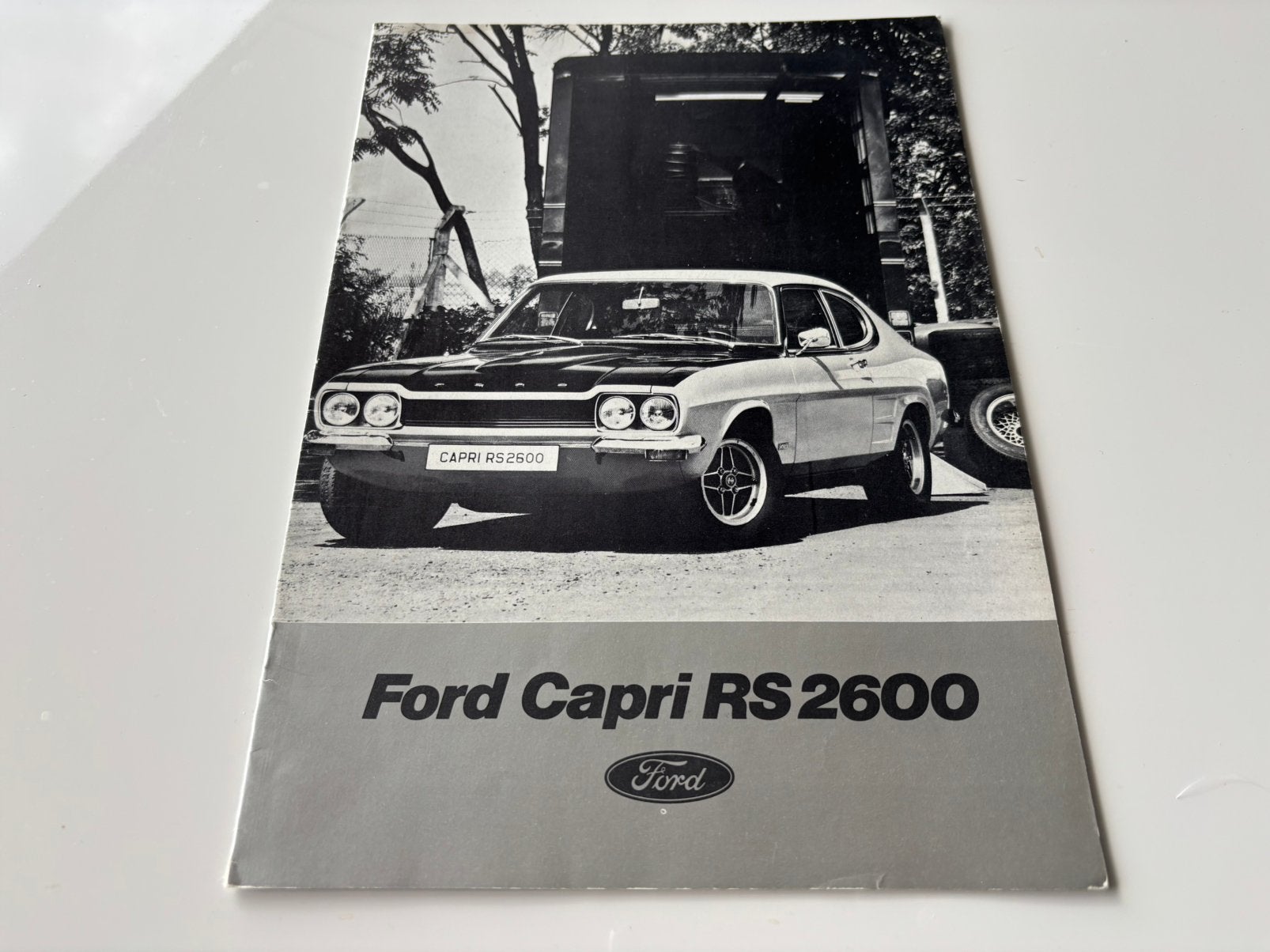 Folder Ford Capri RS 2600 1972, Ophalen of Verzenden, Gelezen, Ford