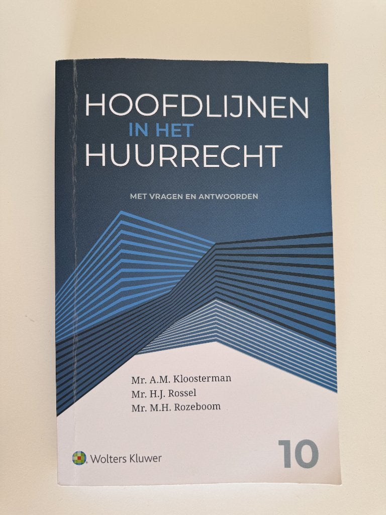 Hoofdlijnen in het huurrecht (ISBN: 9789013150582), Boeken, Ophalen of Verzenden, Wolters Kluwer, Alpha, WO