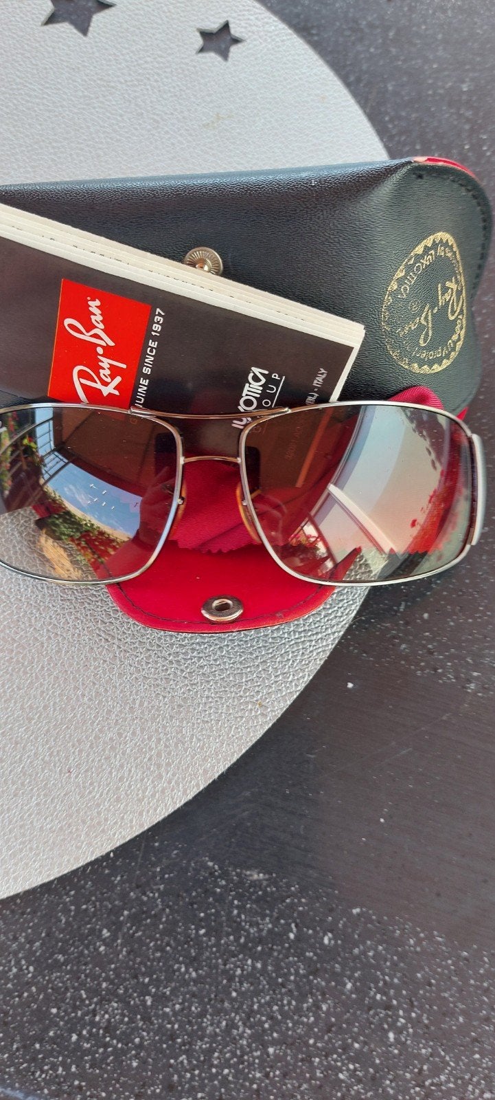 Ray-Ban Piloten zonnebril  RB 3320 Z.g.a.n, Ophalen of Verzenden, Zo goed als nieuw, Leer, Overige merken