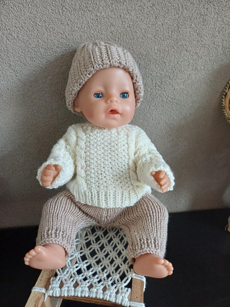 Poppenkleertjes pop bb 43 cm, Ophalen of Verzenden, Nieuw, Babypop