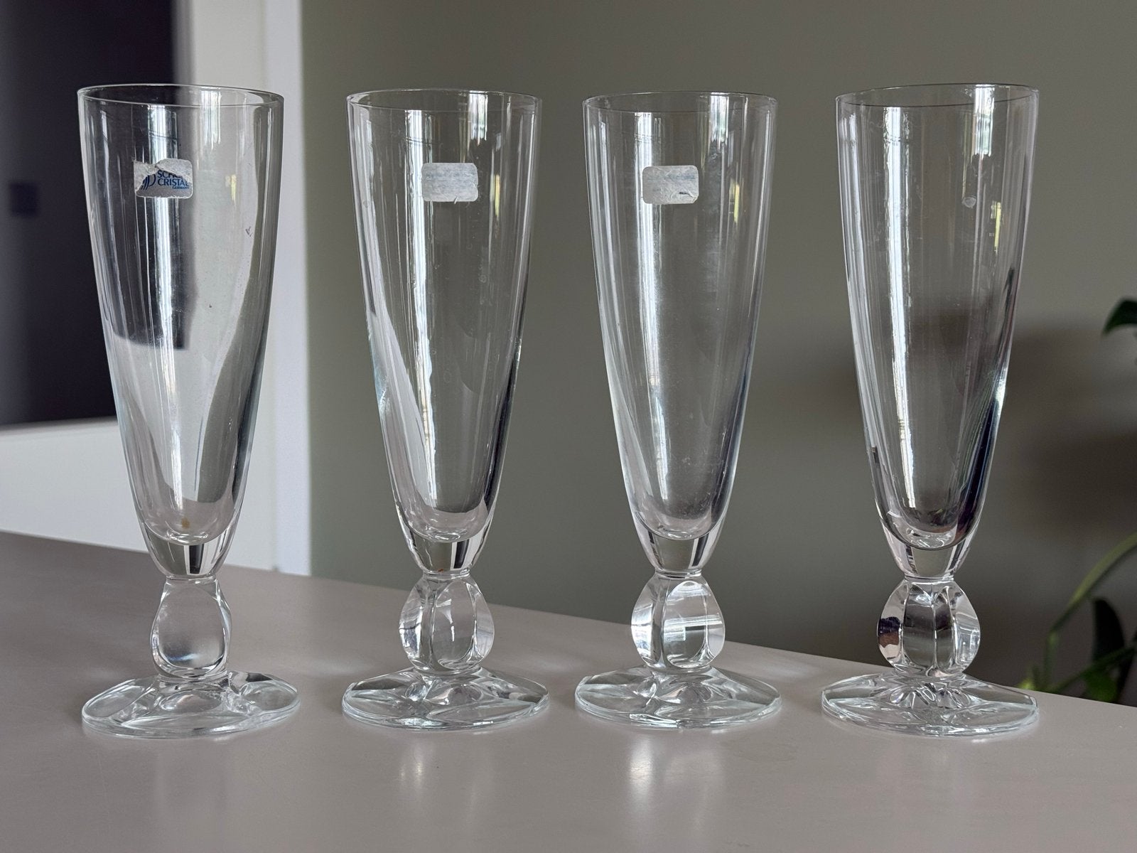 4x Vintage Schott Zwiesel Venus glazen (19 cm), Ophalen of Verzenden