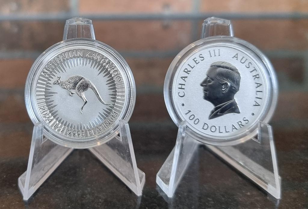 onze keus 1 oz .999 platina munten, Ophalen of Verzenden, Platina