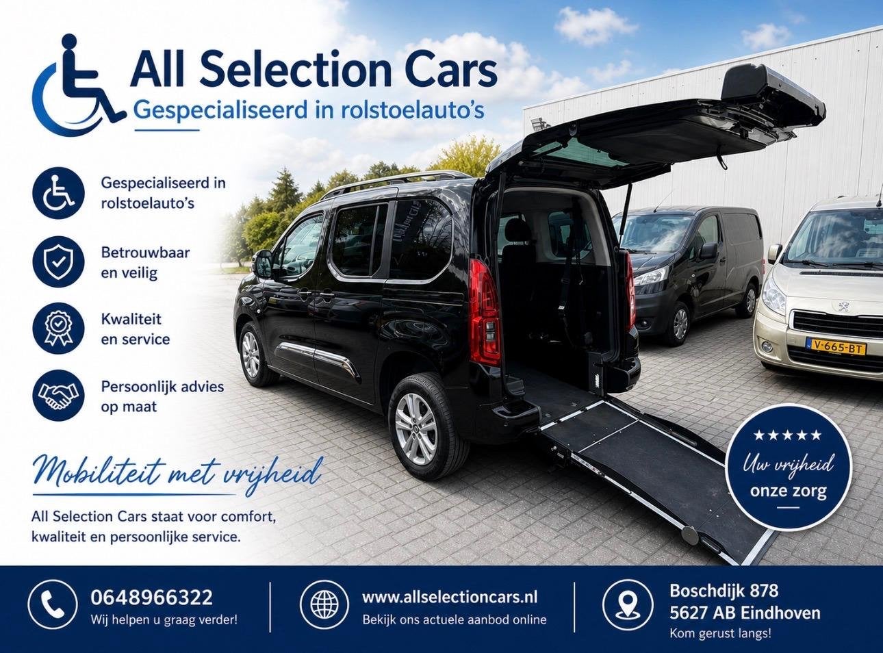 Fiat Doblò 1.4 T-Jet 120pk Rolstoelauto 3+1 - XXL Freedom B, Voorwielaandrijving, Euro 5, Gebruikt, Doblo